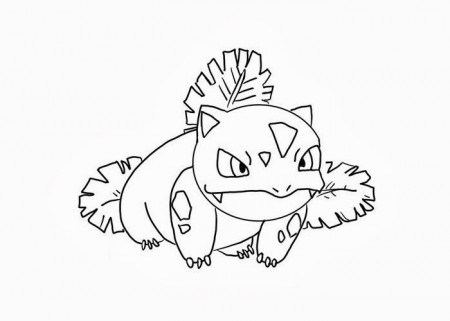 Free Coloring Pages and Coloring Books for Kids: Ivysaur coloring ...