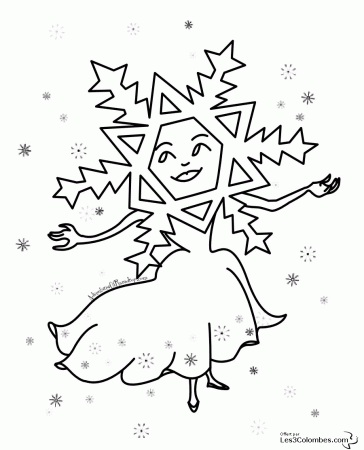Snow #18 (Nature) – Printable coloring pages