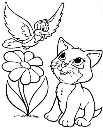 Free Kitten Coloring Pages Disney Palace Pets N Secret Life Of ...