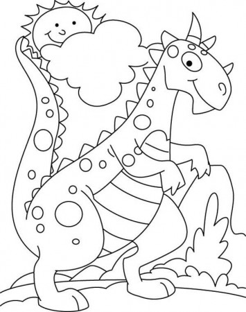 Cute Dinosaurs Coloring Pages | Sesiweb.us