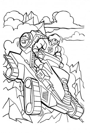 Action Man Which Was Down A Steep Hill Coloring Pages For Kids #VE ...