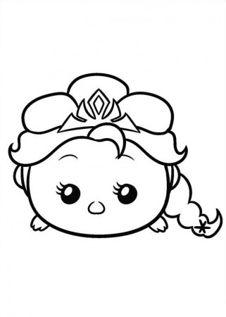 Kids-n-fun.com | Coloring page Tsum tsum elsa