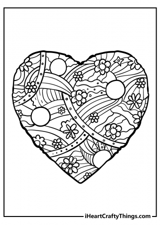Heart Coloring Pages | Heart coloring pages, Coloring pages, Cute coloring  pages