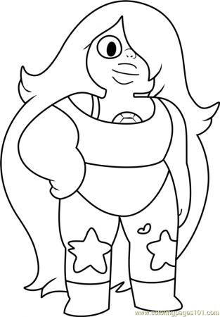 Amethyst Steven Universe Coloring Page for Kids - Free Steven Universe  Printable Coloring Pages Online for Kids - ColoringPages101.com | Coloring  Pages for Kids