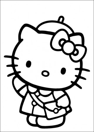 Coloriage Hello Kitty - Hello Kitty Kids Coloring Pages