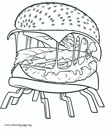 Cheespider Coloring Pages - Cloudy with a Chance of Meatballs Coloring Pages  - Coloring Pages For Kids And Adults