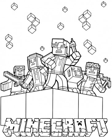 MInecraft coloring sheet to print - Topcoloringpages.net