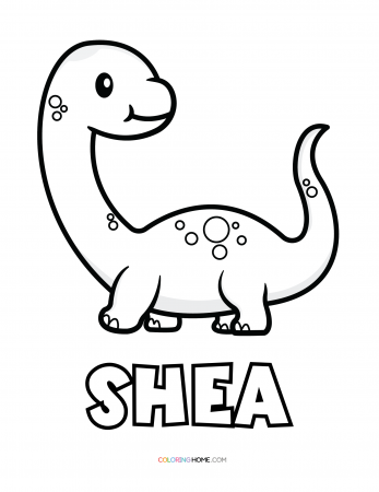 Shea dinosaur coloring page