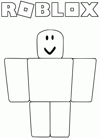 Noob from Roblox Coloring Pages - Get ...