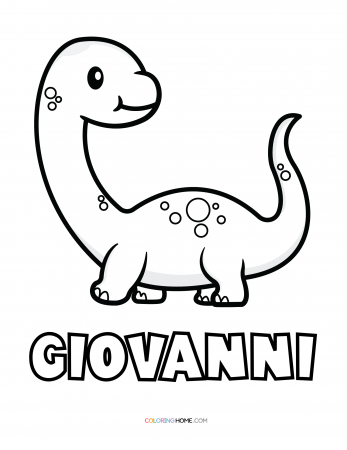 Giovanni dinosaur coloring page