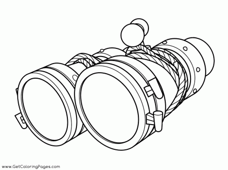 Binoculars Coloring Pages - Get Coloring Pages