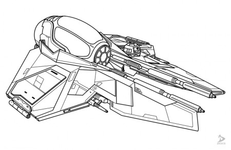 Star wars jedi starfighter coloring pages
