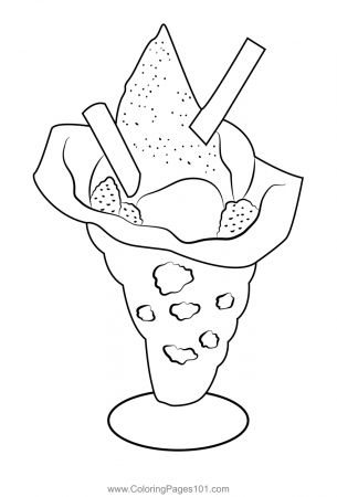 Dessert Coloring Page for Kids - Free Desserts Printable Coloring Pages  Online for Kids - ColoringPages101.com | Coloring Pages for Kids