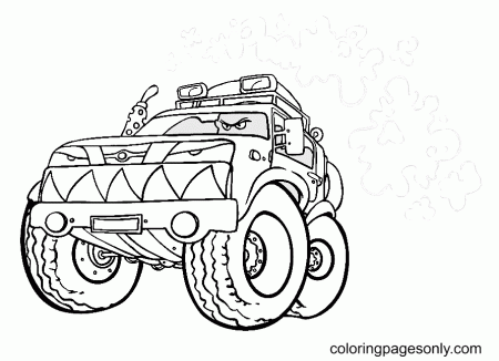 Monster Truck Very Angry Coloring Pages - Monster Truck Coloring Pages - Coloring  Pages For Kids And Adults