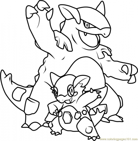 Mega Kangaskhan Pokemon Coloring Page for Kids - Free Pokemon Printable Coloring  Pages Online for Kids - ColoringPages101.com | Coloring Pages for Kids