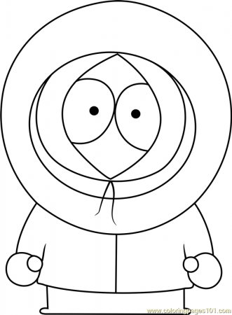 Kenny McCormick from South Park Coloring Page for Kids - Free South Park  Printable Coloring Pages Online for Kids - ColoringPages101.com | Coloring  Pages for Kids
