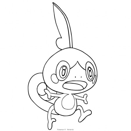 Sobble from Pokémon Sword and Shield coloring page