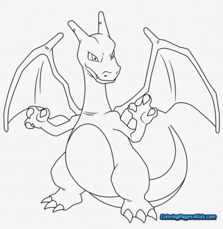 Mega Charizard X Coloring Page - Pokemon Para Colorear Charizard - Free  Transparent PNG Download - PNGkey