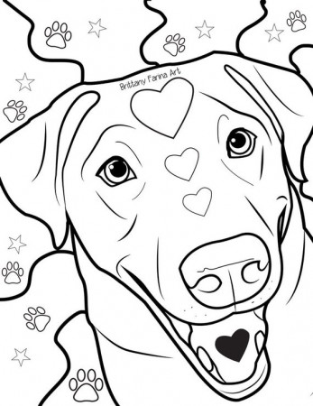 Coloring Page Lab Coloring Page Dog Coloring Page Dog - Etsy