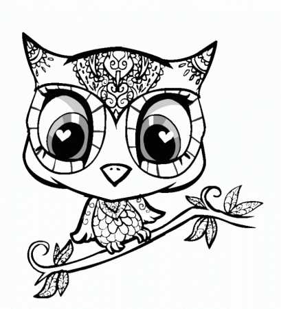 Free Printable Cute Owl Coloring Pages - Toyolaenergy.com