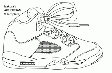  Jordan Shoes Coloring Page