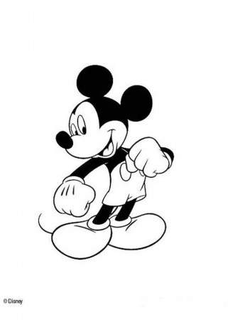 Mickey Mouse coloring pages - Minnie Mouse with a zebra