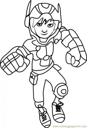 Hiro Hamada Coloring Page - Free Big Hero 6 Coloring Pages ...