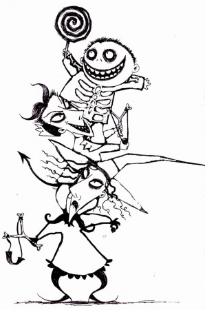 100Day : Marvelous Nightmare Before Christmas Coloring Pages. 92 ...
