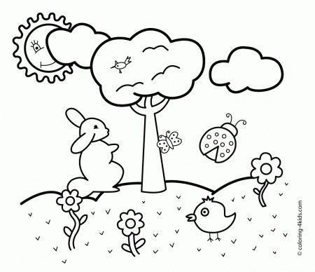 Free Printable Spring Coloring Pages Kids Coloring Page For Kids ...