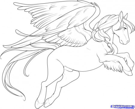 Flying Horse Coloring Pages | Coloring Pages