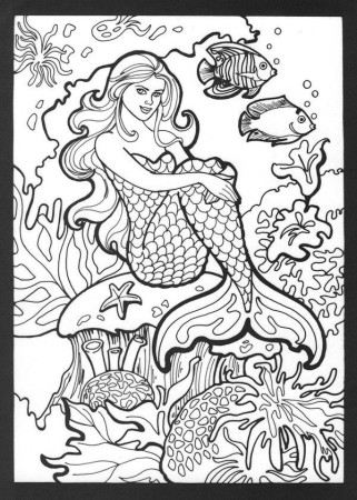 Mermaid Coloring Pages for Adults - Best Coloring Pages For Kids