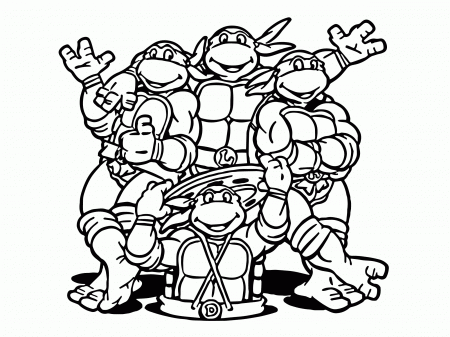 Age Mutant Turtles Coloring Pages - Coloring Page
