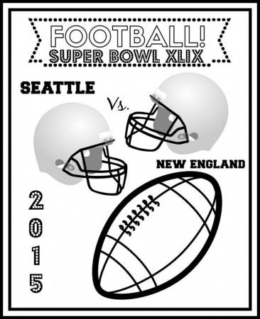 Free Super Bowl Coloring Pages and Puzzle for Game Day 2015 ...
