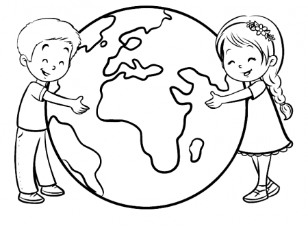 Earth Coloring Pages - Coloring Pages For Kids And Adults