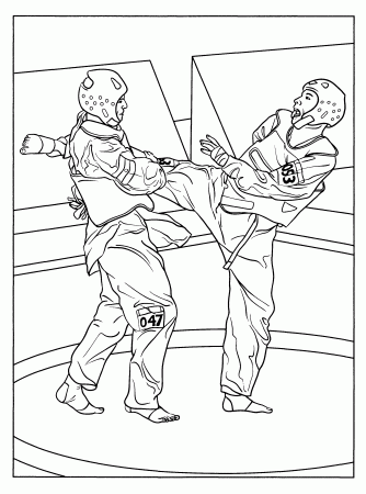 karate coloring pages for kids | Coloring pages, Coloring book pages,  Cartoon coloring pages