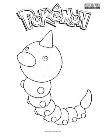 Weedle Pokemon Coloring Page - Super Fun Coloring