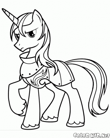 Coloring page - Pony Shining Armor