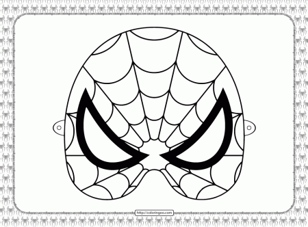 Printable Spiderman Mask Coloring Sheet | Spiderman mask, Spiderman coloring,  Printable coloring masks