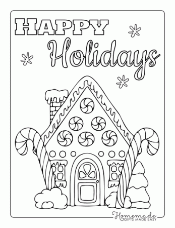 130 Free Christmas Coloring Pages for Kids & Adults
