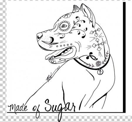 Pit Bull Calavera Puppy Coloring Book Drawing PNG, Clipart, Animals, Area,  Artwork, Black, Black And White