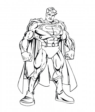 Superman to color for children - Superman Kids Coloring Pages