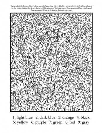 Coloring Pages: Printable Color By Number For Adults Free Coloring ...