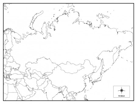 Projection Map Blank Printable World Outline Maps Royalty Free ...