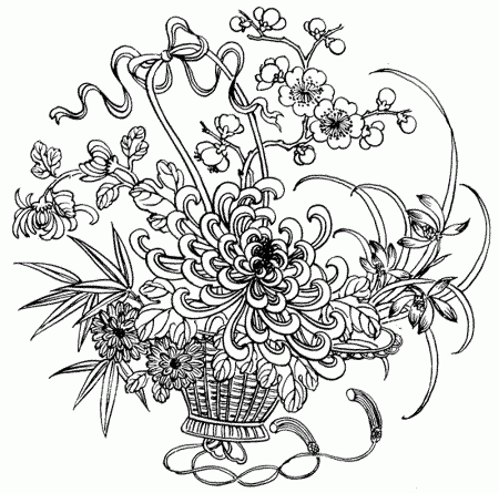1000 ideas about flower coloring pages on pinterest colouring ...