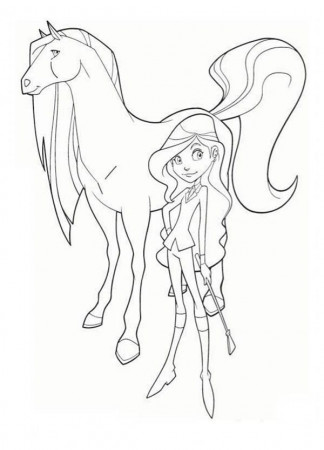 Drawing Sarah and Scarlet from Horseland Coloring Pages | Batch ...