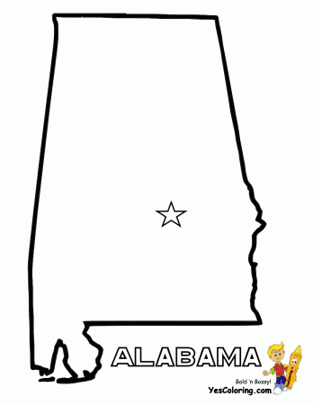 Free Map of Each State | Alabama - Maryland | State Maps| Map ...
