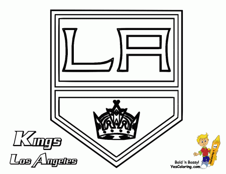 NHL Hockey Coloring Page