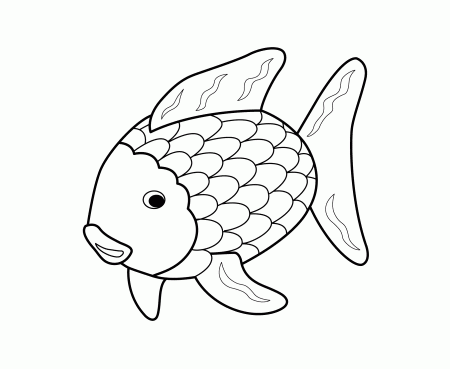 Rainbow Fish Outline