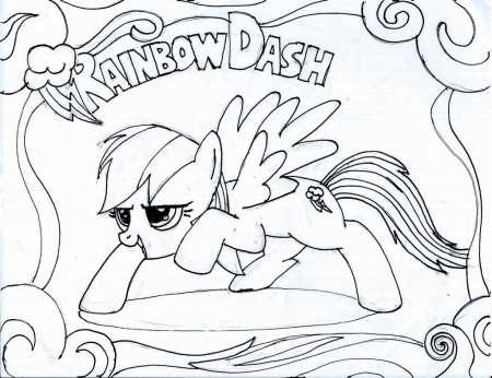 rainbow dash color page - High Quality Coloring Pages