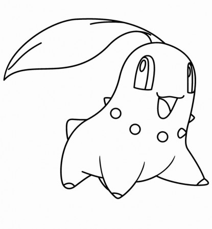 Chikorita Coloring Page